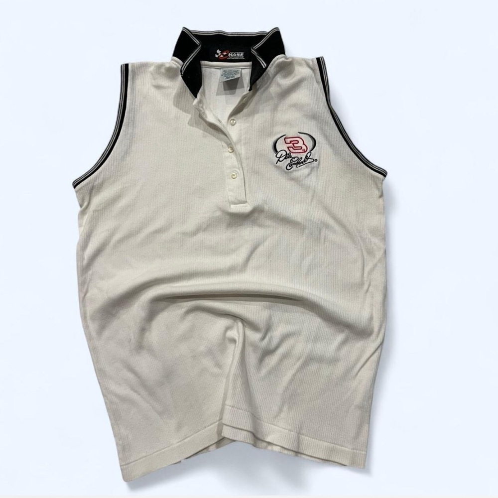 Vintage Chase Authentics Dale Earnhardt #3 Womens Sleeveless Polo/Vest NASCAR